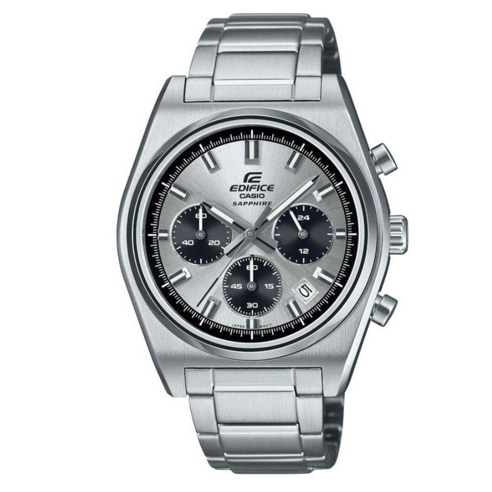Casio Men's Edifice Stainless Steel Chronograph Watch - EFB730D-7AV (Silver)